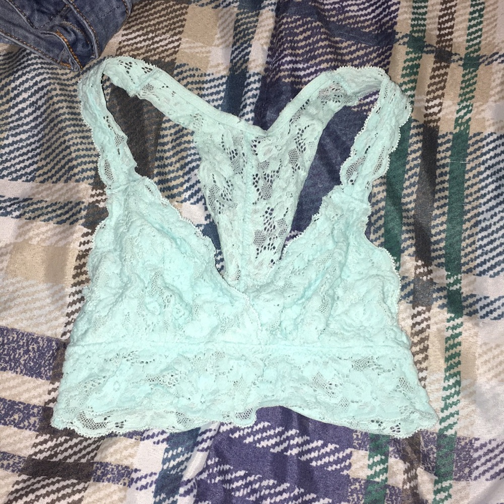 Blue bralette